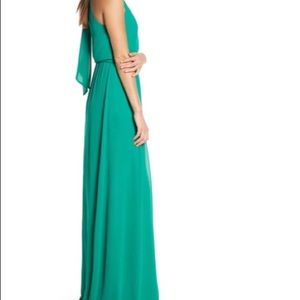Belle by badgley mishka emerald gown